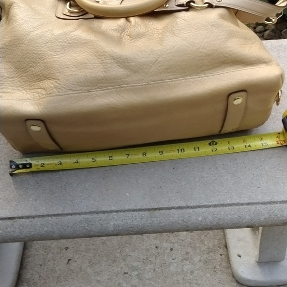 VINTAGE COACH, MADISON SABRINA Large, CAMEL/Gold - Picture 8 of 14